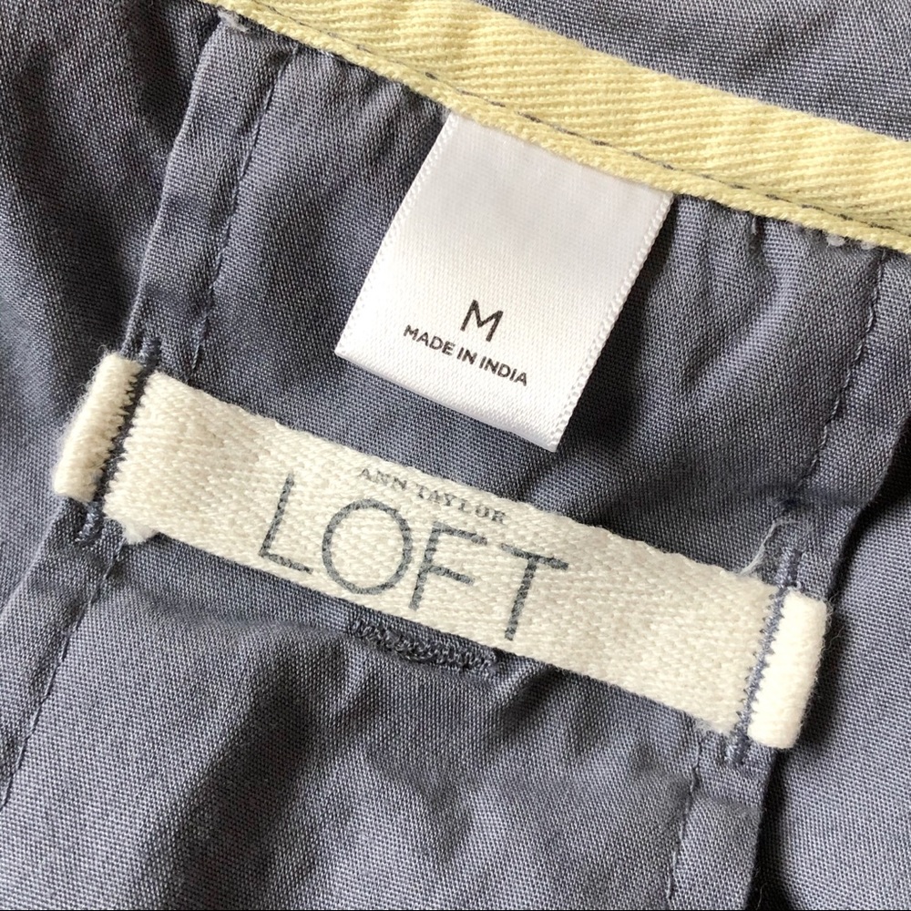 LOFT Sz M Cargo Utility Jacket w/ Drawstring Waist - Picture 5 of 7
